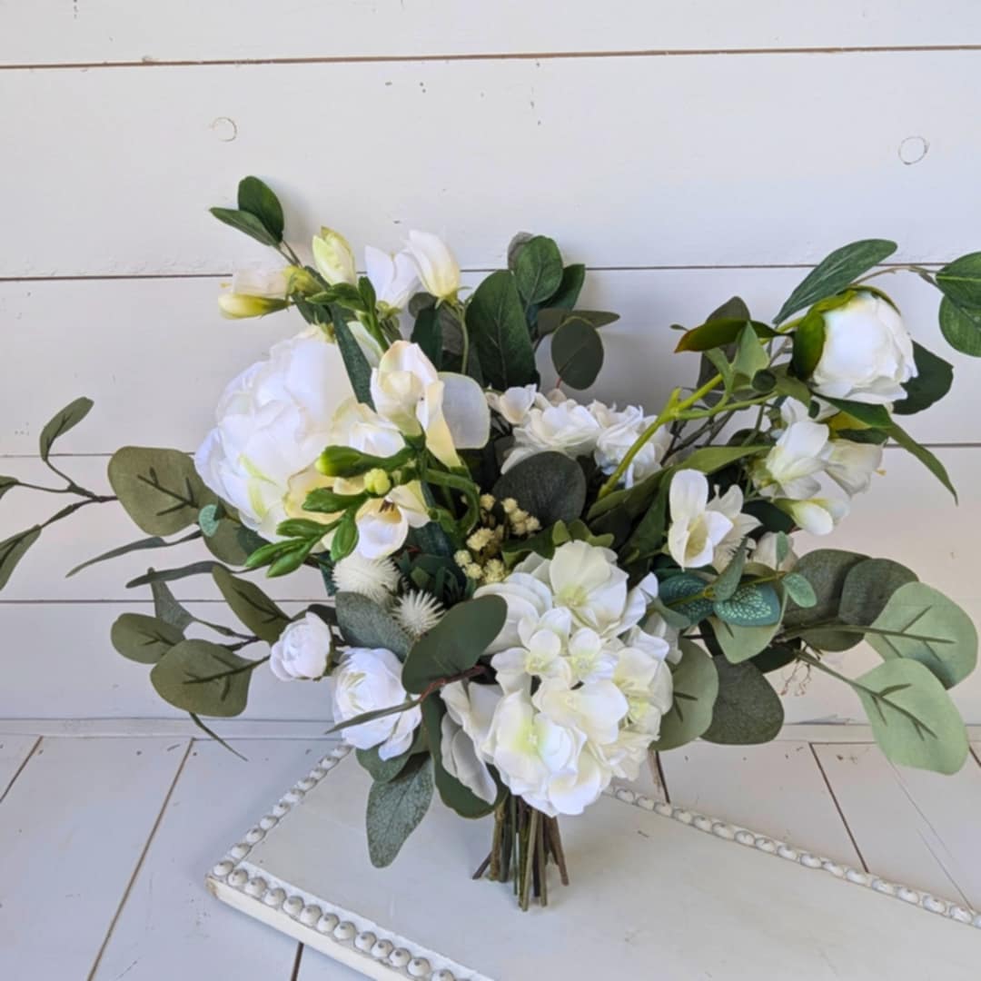 Pure popular Cream Fabric Flower Bouquet