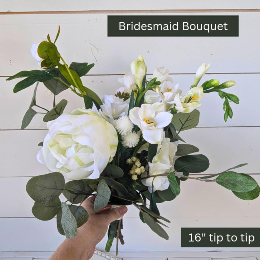 Pure popular Cream Fabric Flower Bouquet