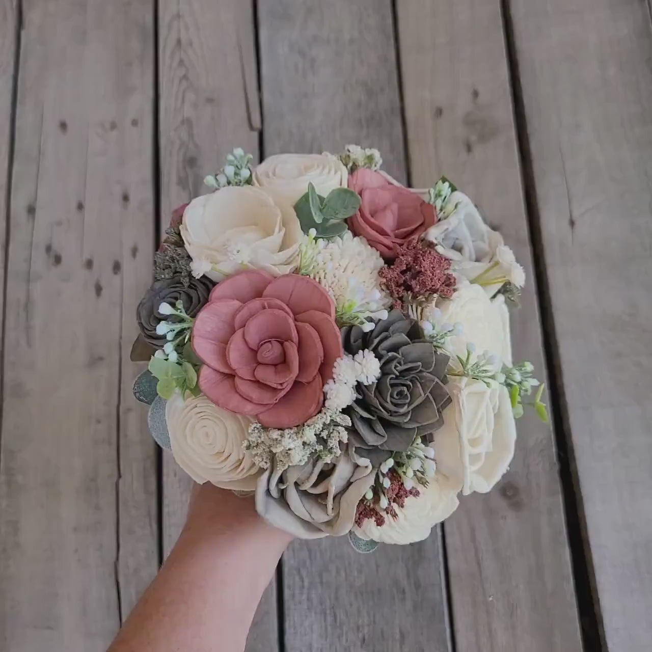 Sola Wood Bridal store Bouquet and 5 Bridesmaids Bouquets