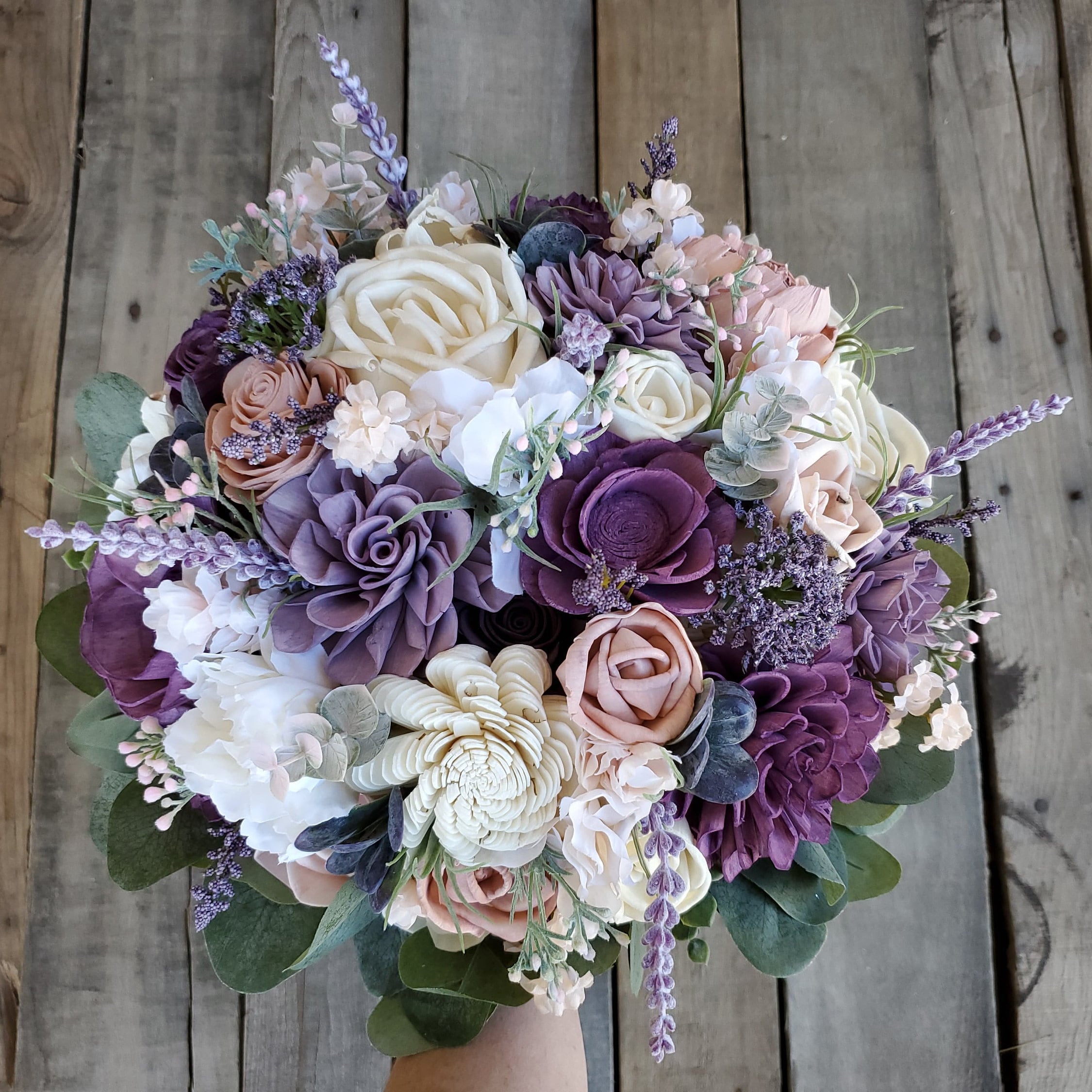 Purple Bridal Bouquet outlet