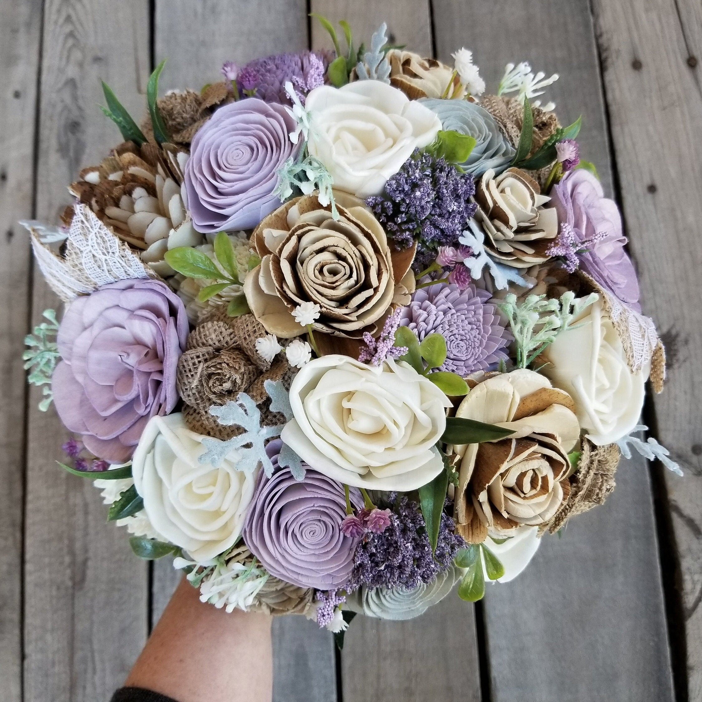 Artificial sold wedding bouquets