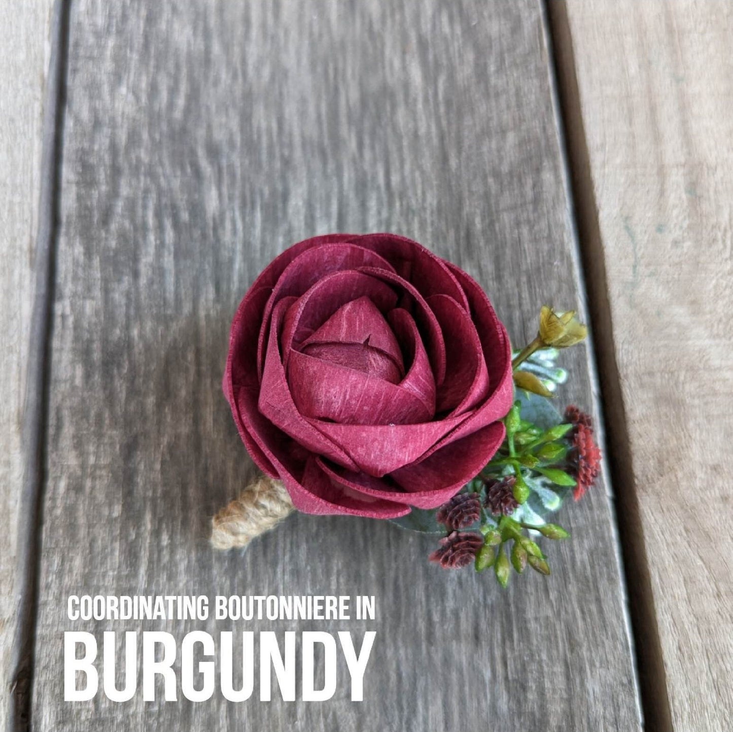 Wood Flower Bouquet with Burgundy & Dusty Rose Wooden Flowers, Burgundy Bridal Bouquet, Wood Wedding Flowers, Mauve Bride Bouquet